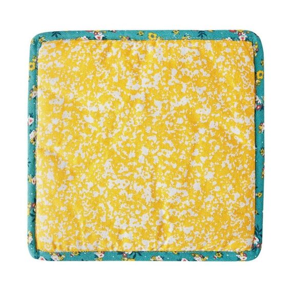 Pioneer Woman Patchwork Quilted Rooster Hot Pad Trivet Farm Country Kitchen Gift - Picture 3 of 4